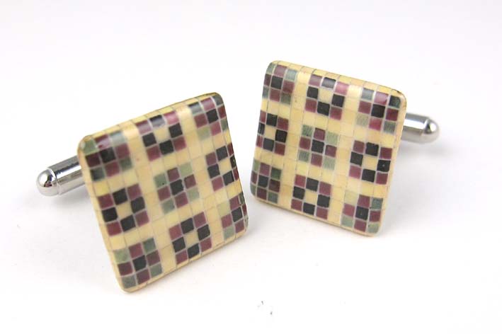 Leeds Art Gallery Tiles2 cufflinks